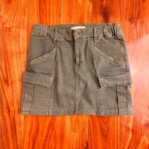 Maje Striped Cargo Mini Skirt